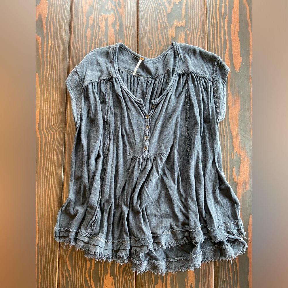 free people distressed henley